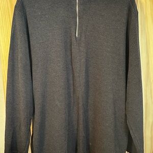 Dockers Men's Gray Zip Up Sweater
